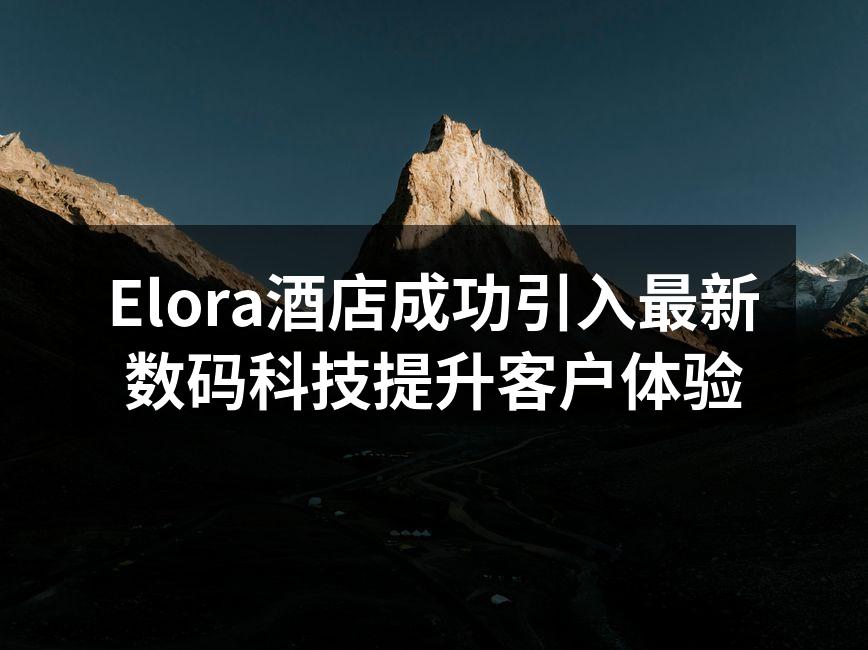 Elora酒店引入智能客房控制系统