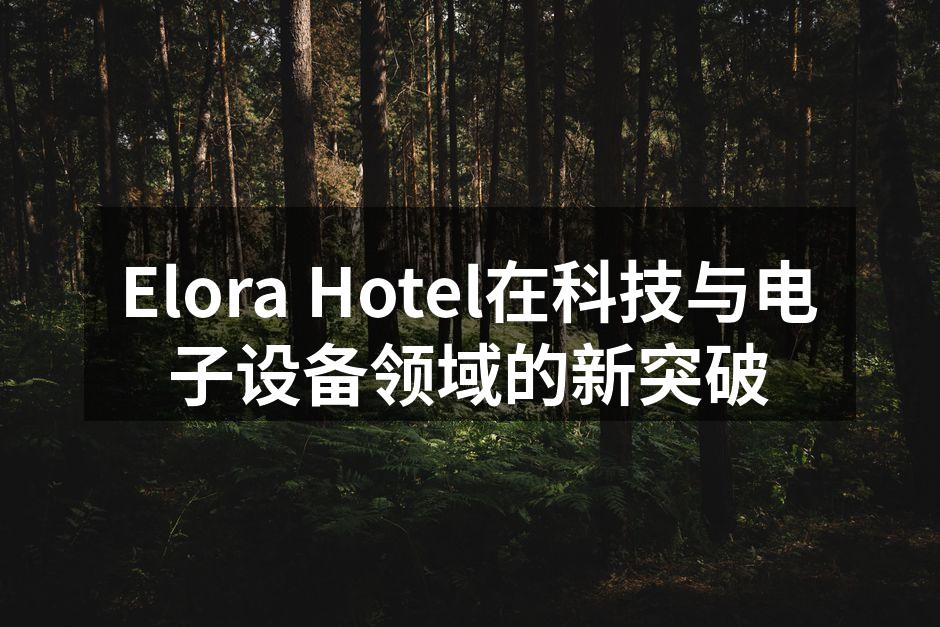 Elora Hotel采用智能化管理系统